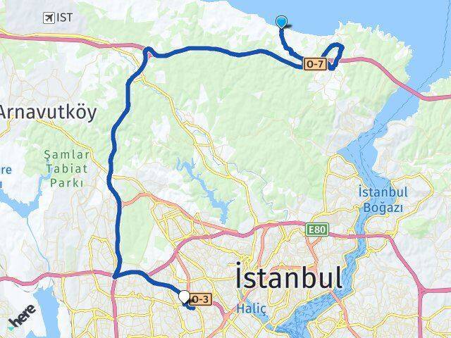 Kısırkaya Esenler Arası Kaç Km - Yol Tarifi