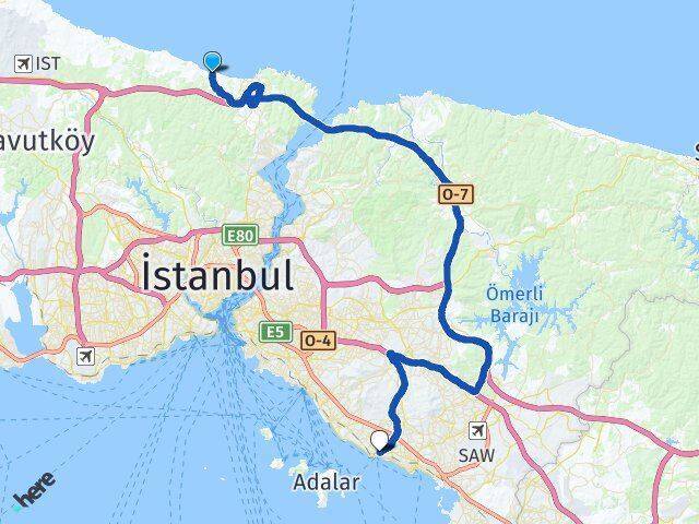 Kısırkaya Kartal Arası Kaç Km - Yol Tarifi