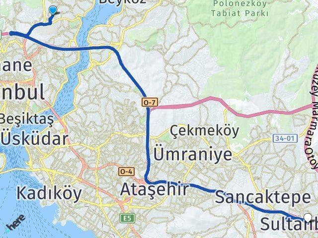 Pınar Sultanbeyli Arası Kaç Km - Yol Tarifi