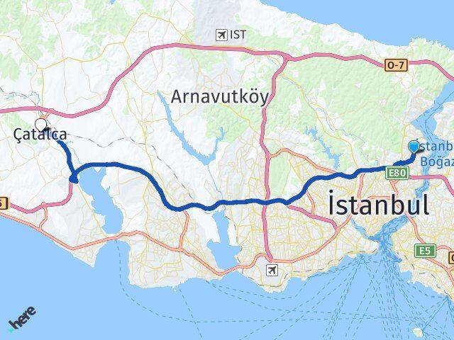 Poligon Çatalca Arası Kaç Km - Yol Tarifi