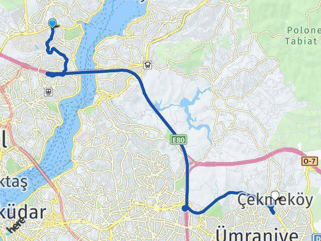 Reşitpaşa Çekmeköy Arası Kaç Km - Yol Tarifi
