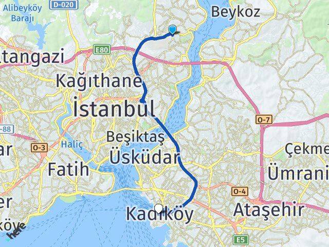 Reşitpaşa Kadıköy Arası Kaç Km - Yol Tarifi