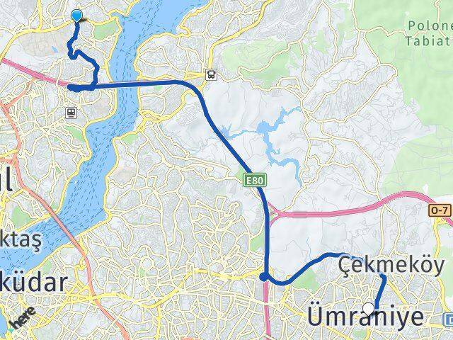 Reşitpaşa Ümraniye Arası Kaç Km - Yol Tarifi