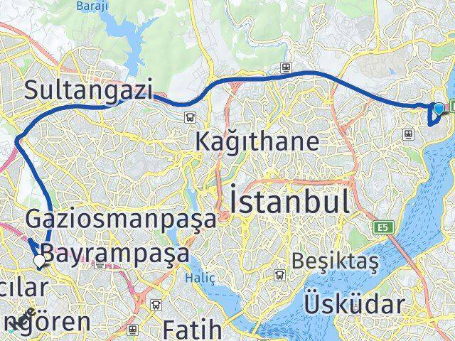 Rumelihisarı Esenler Arası Kaç Km - Yol Tarifi