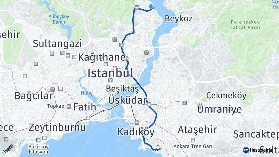 Tarabya Caddebostan Arası Kaç Km - Yol Tarifi