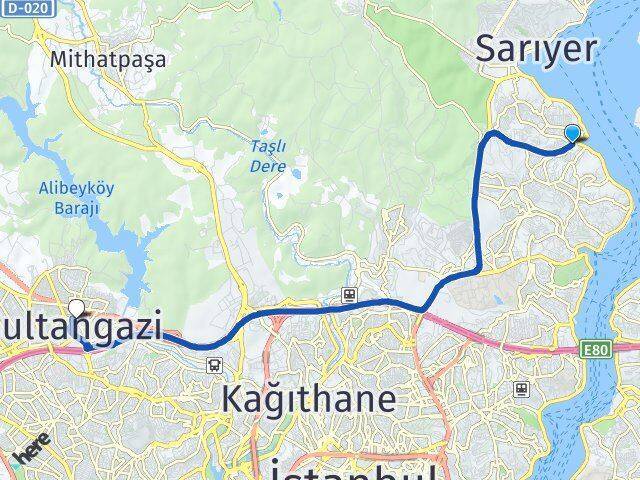 Tarabya Sultangazi Arası Kaç Km - Yol Tarifi