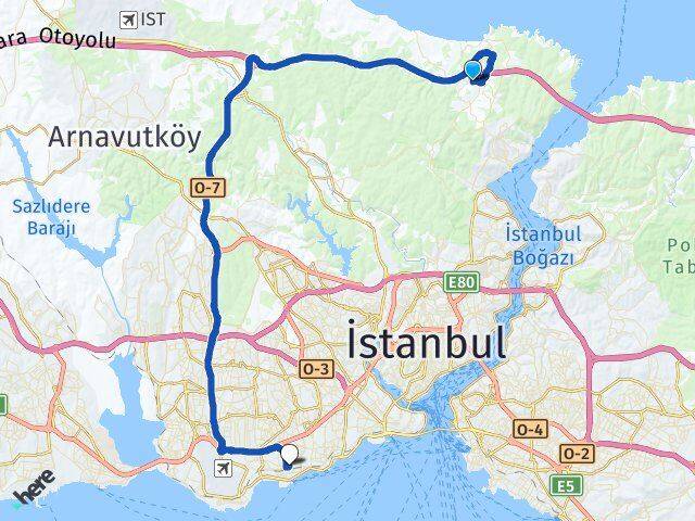 Uskumruköy Bakırköy Arası Kaç Km - Yol Tarifi