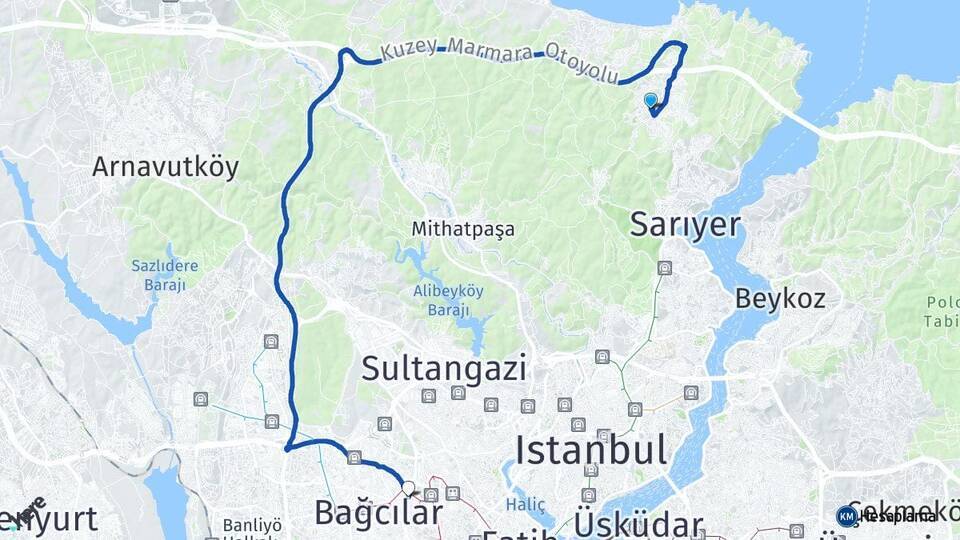 Zekeriyaköy Esenler Arası Kaç Km - Yol Tarifi