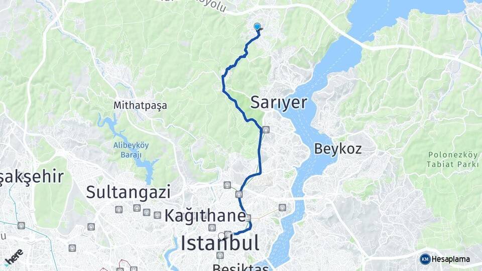 Zekeriyaköy Şişli Arası Kaç Km - Yol Tarifi