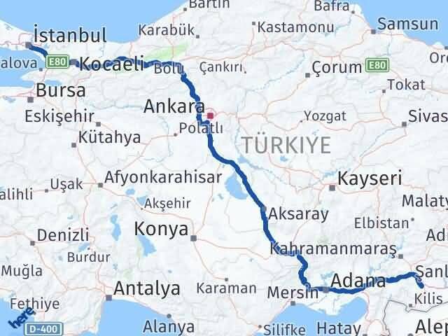 İstanbul Şehitkamil Arası Kaç Km - Yol Tarifi