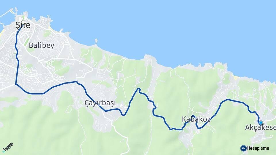 Akçakese Şile Arası Kaç Km - Yol Tarifi