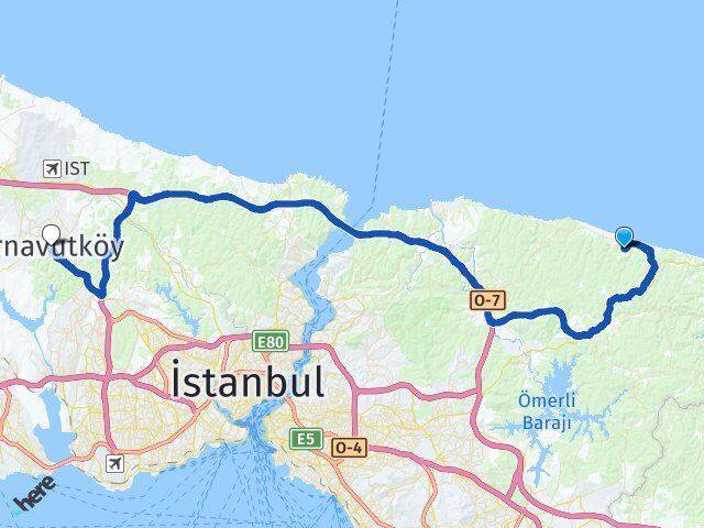 Alacalı Arnavutköy Arası Kaç Km - Yol Tarifi