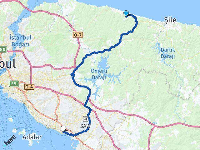 Alacalı Pendik Arası Kaç Km - Yol Tarifi