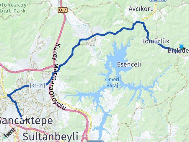 Bıçkıdere Sancaktepe Arası Kaç Km - Yol Tarifi