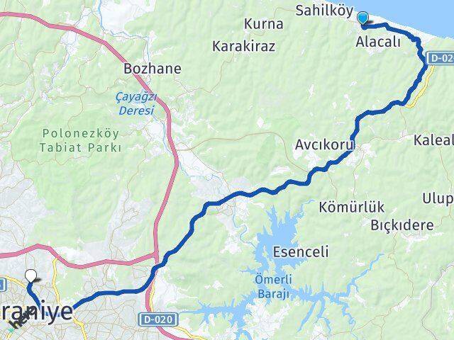 Doğancılı Çekmeköy Arası Kaç Km - Yol Tarifi