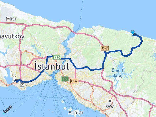 Doğancılı Küçükçekmece Arası Kaç Km - Yol Tarifi