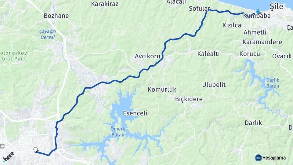 Kumbaba Merve Arası Kaç Km - Yol Tarifi