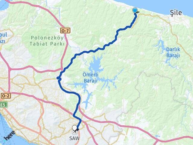 Sofular Sabiha Gökçen Havalimanı Arası Kaç Km - Yol Tarifi