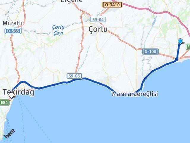 Çeltik Süleymanpaşa Arası Kaç Km - Yol Tarifi