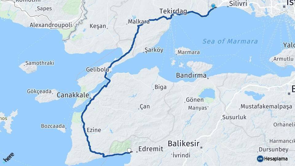 Gümüşyaka Akçay Arası Kaç Km - Yol Tarifi