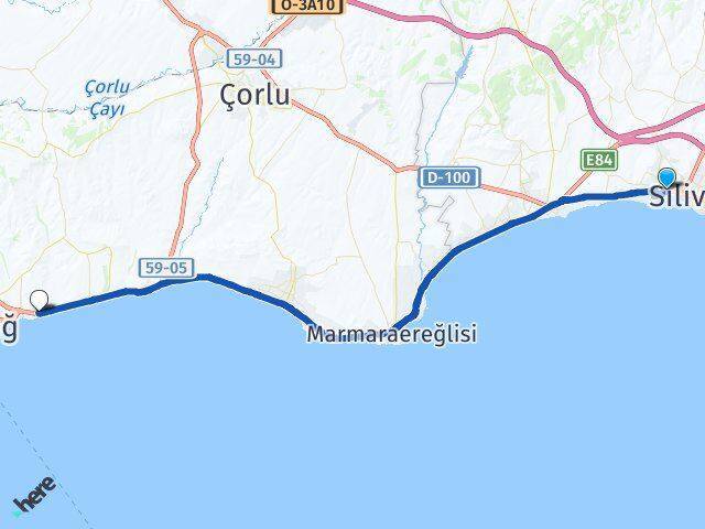 Mimar Sinan Namık Kemal Üniversitesi Arası Kaç Km - Yol Tarifi