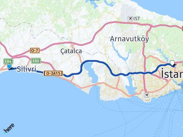 Semizkumlar Alibeyköy Cep Otogarı Arası Kaç Km - Yol Tarifi