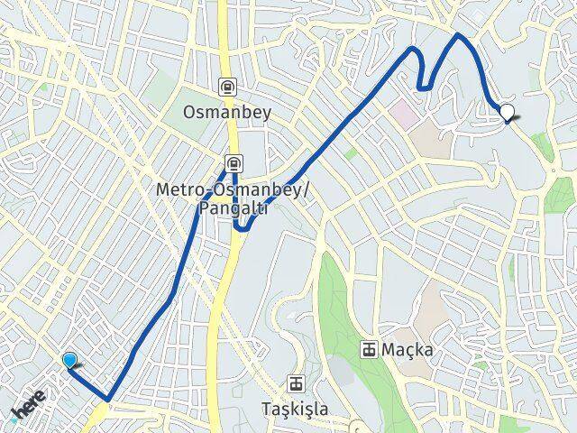 Eskişehir Teşvikiye Arası Kaç Km - Yol Tarifi