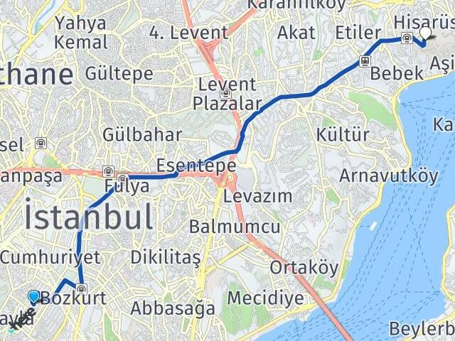 Feriköy Boğaziçi Üniversitesi Arası Kaç Km - Yol Tarifi