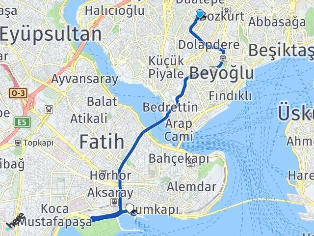 Feriköy Yenikapı İdo Feribot Terminali Arası Kaç Km - Yol Tarifi