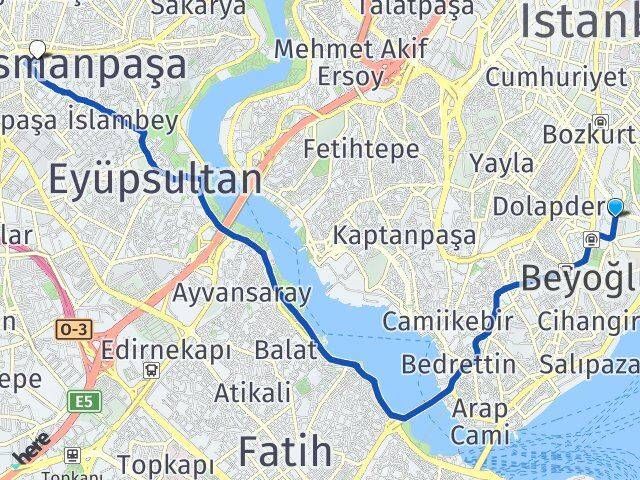 Harbiye Gaziosmanpaşa Arası Kaç Km - Yol Tarifi