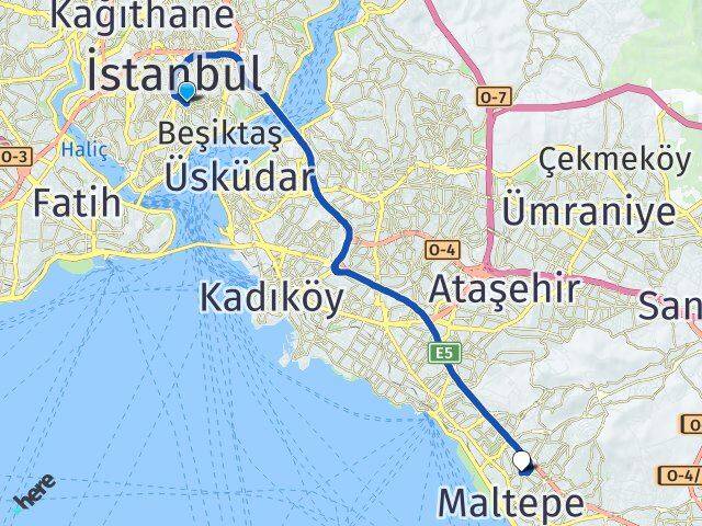 Nişantaşı Altayçeşme Arası Kaç Km - Yol Tarifi