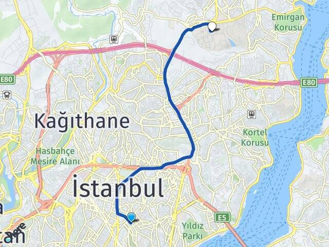 Nişantaşı İstanbul Teknik Üniversitesi (İTÜ) Arası Kaç Km - Yol Tarifi