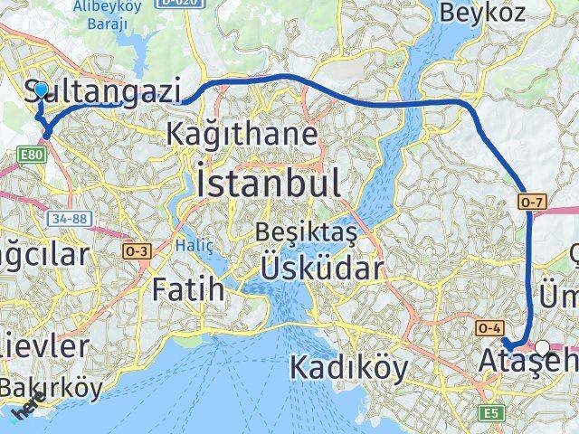 50. Yıl Ataşehir Arası Kaç Km - Yol Tarifi