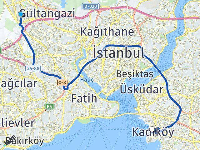 50. Yıl Kadıköy Arası Kaç Km - Yol Tarifi