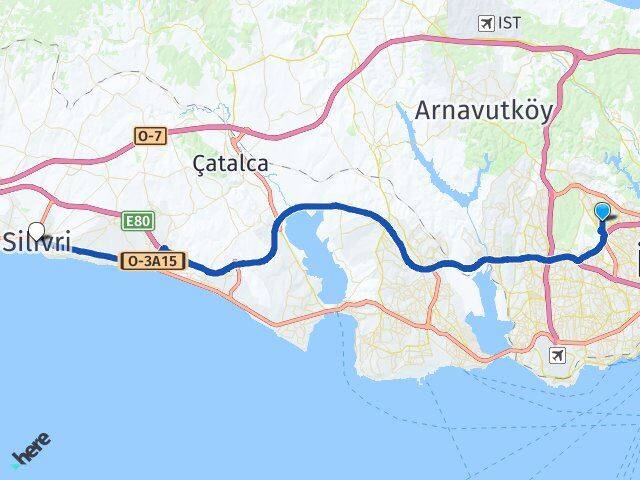 50. Yıl Silivri Arası Kaç Km - Yol Tarifi
