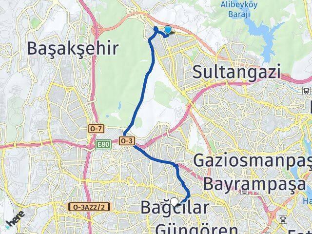 Cebeci Bağcılar Arası Kaç Km - Yol Tarifi