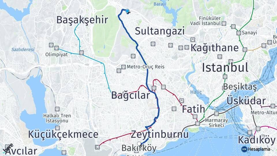 Cebeci Bakırköy Arası Kaç Km - Yol Tarifi