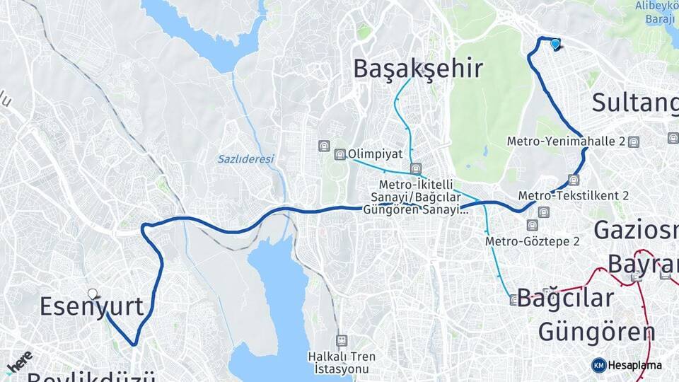 Cebeci Esenyurt Arası Kaç Km - Yol Tarifi
