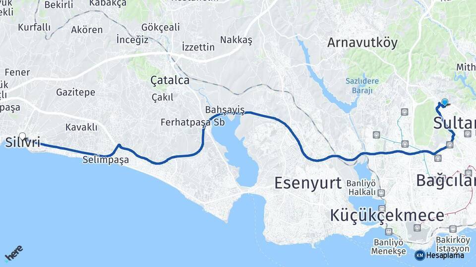 Cebeci Silivri Arası Kaç Km - Yol Tarifi