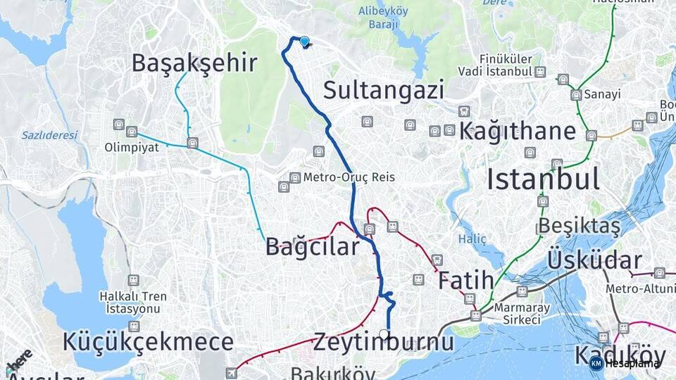 Cebeci Zeytinburnu Arası Kaç Km - Yol Tarifi