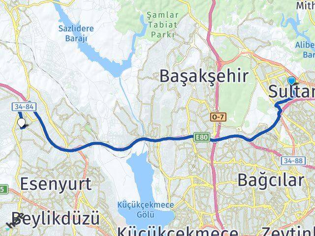 Esentepe Akçaburgaz Arası Kaç Km - Yol Tarifi
