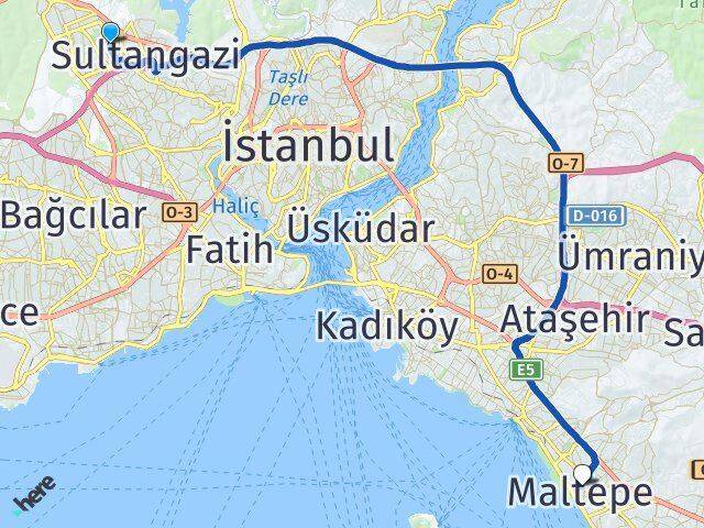 Esentepe Maltepe Arası Kaç Km - Yol Tarifi