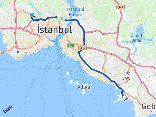 Esentepe Tuzla Arası Kaç Km - Yol Tarifi