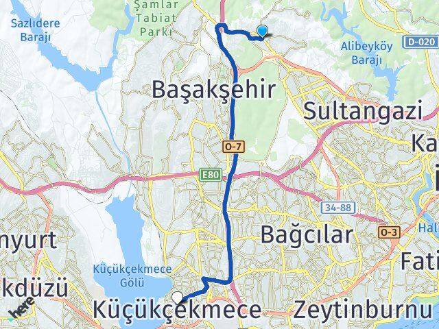 Eski Habipler Küçükçekmece Arası Kaç Km - Yol Tarifi