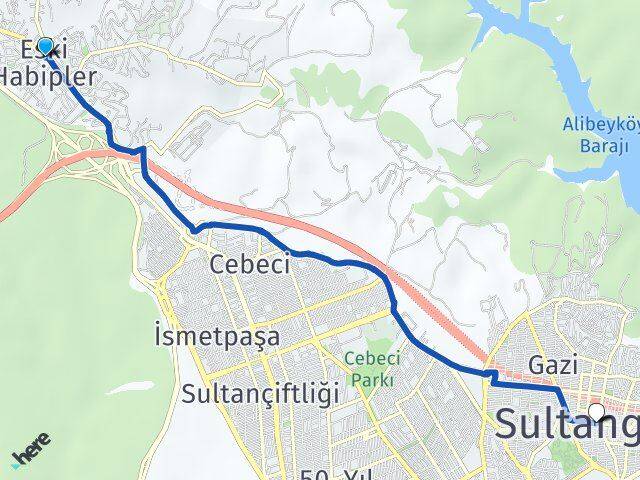 Eski Habipler Sultangazi Arası Kaç Km - Yol Tarifi