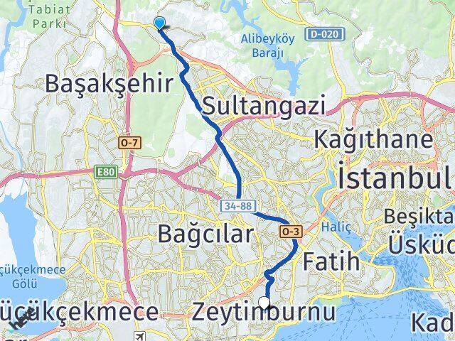 Eski Habipler Zeytinburnu Arası Kaç Km - Yol Tarifi
