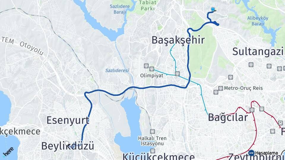 Habibler Beylikdüzü Arası Kaç Km - Yol Tarifi