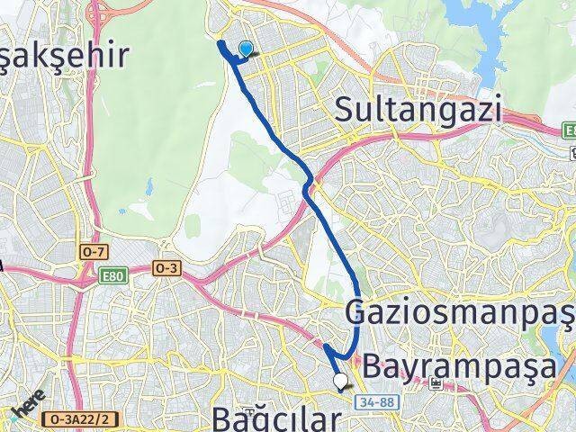 İsmetpaşa Esenler Arası Kaç Km - Yol Tarifi