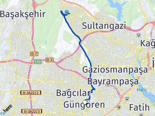 İsmetpaşa Güngören Arası Kaç Km - Yol Tarifi