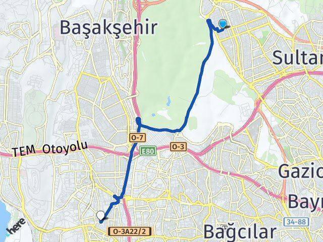 İsmetpaşa Halkalı Arası Kaç Km - Yol Tarifi